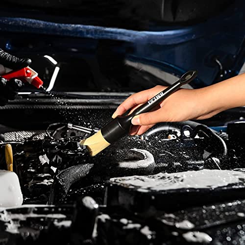 3pcs Car Detailing Brushes Set, Boars Hair Car Detail Brush Kit - view 5