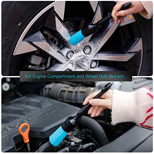 3 Pack Ultra-Soft Detailing Brush Set, Comfortable Grip and Scratch-Free Cleaning for Exterior, Interior Panels, Emblems, Badges, Gauge Cluster, Infotainment Screen - view 4