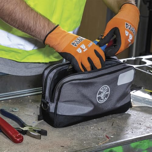 KLEIN TOOLS Tool Pouch, Dual Compartments, Heavy-Duty Tool Bag Organizer, Multipurpose Bag - view 7