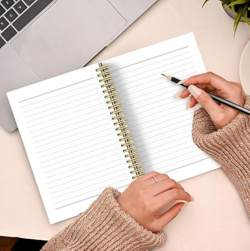 Teacher Gift Spiral Notebook Light Pink, Thank You Gift for Teacher, Teacher Appreciation Gifts, Keepsake Journal, Teacher Notebooks for School Supplies, Home & Office, Spiral Bound 5.5x8.5 - view 4