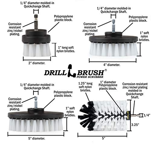 Jumbo Original Brush Set White - Carpet Cleaner Drill Brush Set - view 6