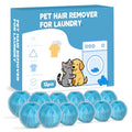 Pet Hair Remover for Laundry, pet Hair Remover for Washer and pet Hair Remover for Dryer, Dryer Balls pet Hair, Reusable Dog & Cat Hair Catcher for Clothes, Bedding & Blankets, Pick of 12