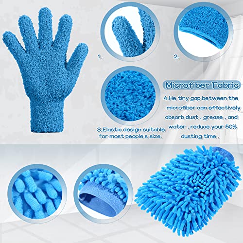 6 Pcs Microfiber Dusting Mitt Glove for Plant - view 3