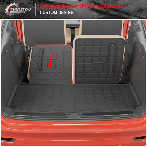 Cargo Mat with 3rd Row Backrest Mat for 2020-2027 Ford Explorer - view 6
