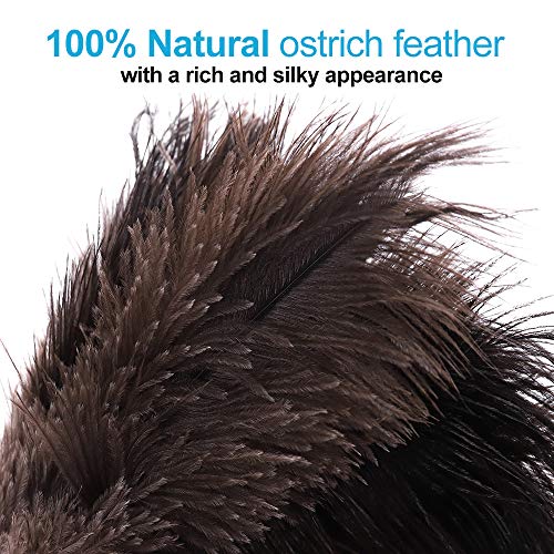 Natural Black Ostrich Feather Duster, for Cleaning，2 Packs - view 3