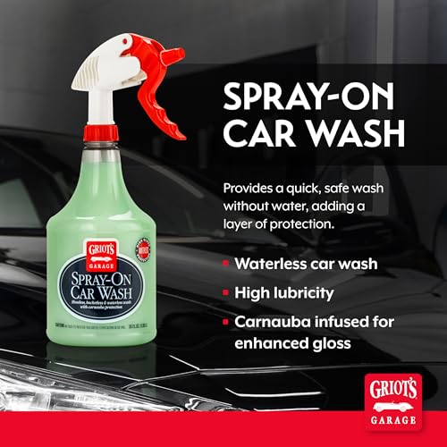 Spray-On Car Wash for Vehicle Cleaning and Detailing, Rinseless and Waterless, No Hose and Bucket Needed, With Carnauba Wax Protection, 11065, 35oz - view 2