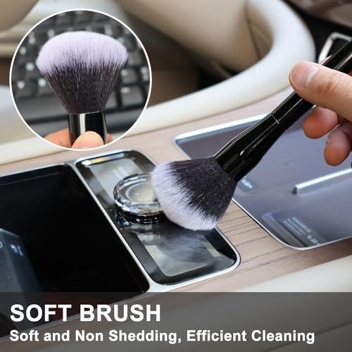 1 Pack Exquisite Microfiber Duster Brush with Soft Fibers, Dust Brushes, Efficient Dust Removal, Cleaning Tool Perfect for Car Interior, Digital Devices, Keyboards, Artwork, Craft - view 5