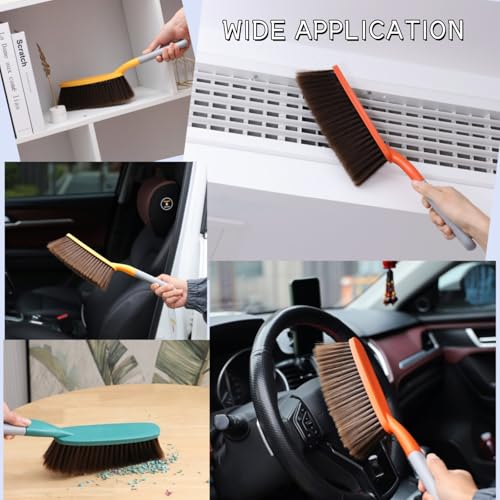 15" Soft Brist. Hand Broom Brush 3 PackBed Sofa Counter Hair Clear - view 5