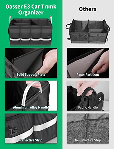 Trunk Organizer with Sturdy Hard Lid, Large, Black - view 4