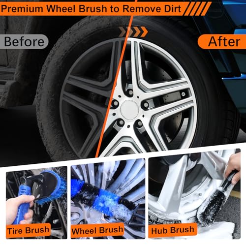 41Pcs Professional Car Detailing Kit, Wet & Dry Use for Interior, Exterior - view 4