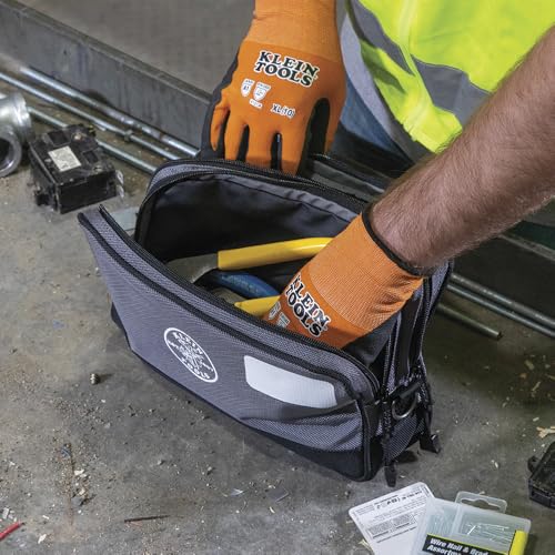 KLEIN TOOLS Tool Pouch, Dual Compartments, Heavy-Duty Tool Bag Organizer, Multipurpose Bag - view 6
