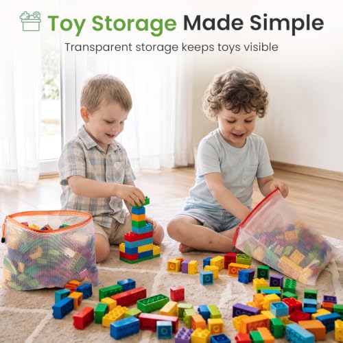 A5 Mesh Zipper Pouches 24 Pack, Color Storage Bags for Organizing - view 4
