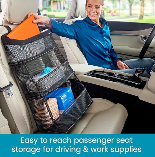 Car Storage Organizer – 3-Bin Hanging Organizer for SUV Trunk or Car Seat - view 4