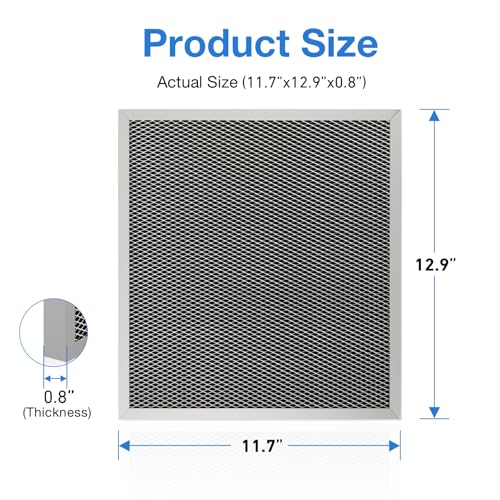 SV03096 Air Exchanger Filter 12-7/8" x 11-3/4" x 3/4" Compatible with Broan ERV100HC, HRV100H Ventilation Air Systems, Replaces SV03096(2-Pack) - view 2