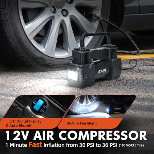 Car Emergency Kit with Portable Air Compressor, First Aid Kit, Jumper Cables, Roadside Safety Emergency Tool Kit for Women, Men, Teen - view 2