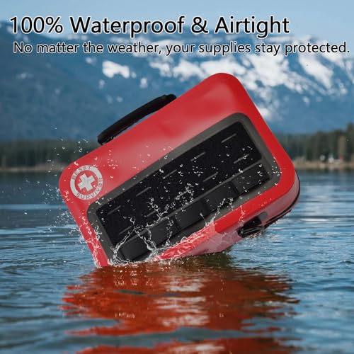 Waterproof First Aid Kit -Complete Trauma Gear With Labeled Storage, MOLLE System&CPR Kit, Practical Medical Kit For Boating, Marine, Camping, Hurricane, Vehicle And Household Emergency - view 6