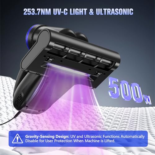 Mattress Vacuum with UV-C Light,Bed Vacuum Cleaner for Sofa,Crib,Couch - view 2