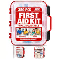 350 Piece Professional Wall-Mount First Aid Kit, Business, Home