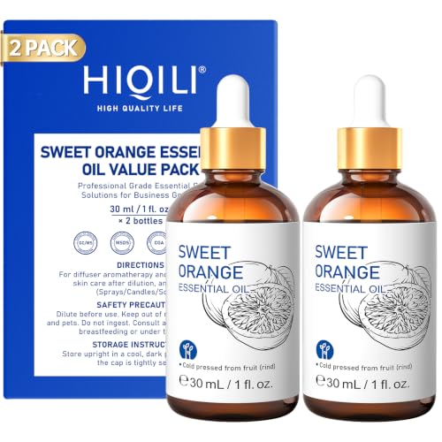 Sweet Orange Essential Oil Sharing Pack for Diffuser & Skin Care