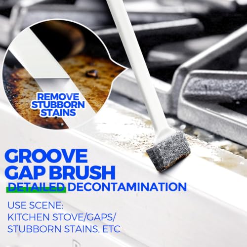 Dish Brush Cleaning Brush Set for Cleaning Groove Gap,Yellow - view 7