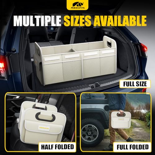 Car Trunk Organizer - 70L Foldable Car Storage for Grocery, White - view 5