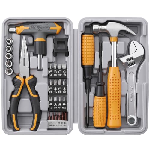 Magnetic T-Handle Ratchet Wrench and Screwdriver Set with Toolbox