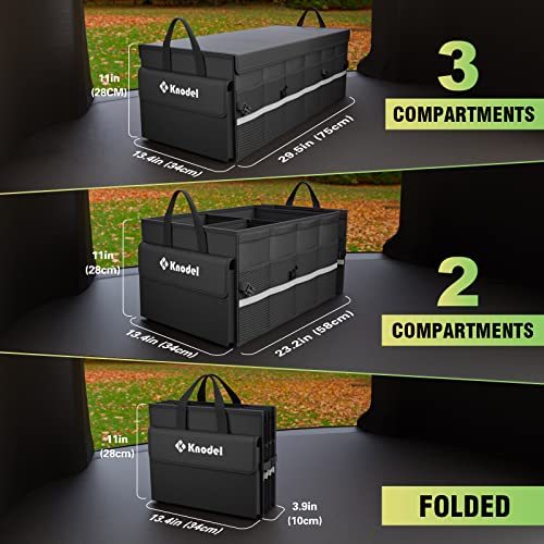 Trunk Organizer with Lid for Car, SUV, and Truck (Large, Black) - view 5