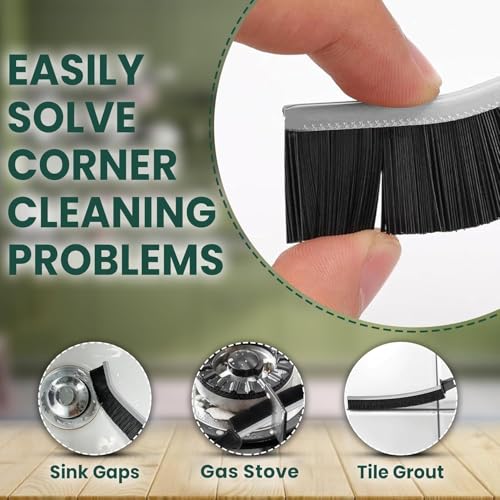 Crevice Cleaning Brush Set 6Pcs Hard Bristle Tools for Narrow Spaces - view 6