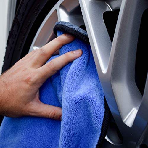 Microfiber Towels for Cars 3 Pieces 500 GSM polishing Cleaning Home, car and Motorbike - 12 x 12 Inches (30x30cm) - view 4