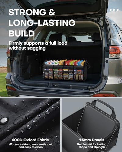 Tactical Trunk Organizer - Car Storage with Front MOLLE Pockets - view 4