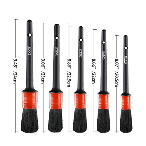 COCODE Detail Brush (Set of 5), Auto Detailing Brush Set Perfect for Car Motorcycle Automotive Cleaning Wheels, Dashboard, Interior, Exterior, Leather, Air Vents, Emblems - view 2