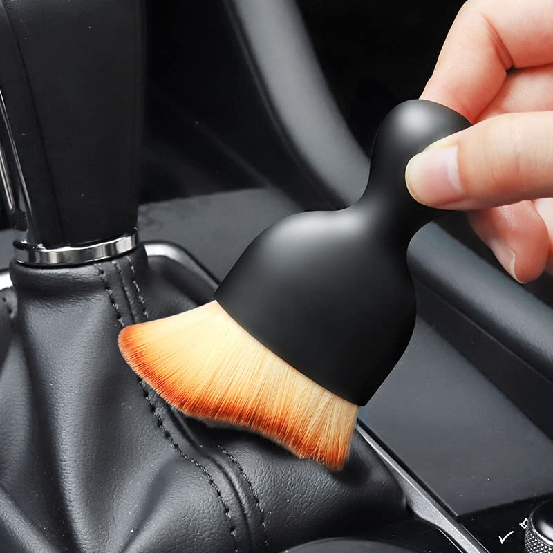 4 Pack Car Interior Cleaning Soft Brushes， Car Interior Beauty Brush，Car Interior Dusting Brush，Suitable for Cleaning Car Interior or Exterior，Air Conditioning Vents， Leather，Computers - view 3