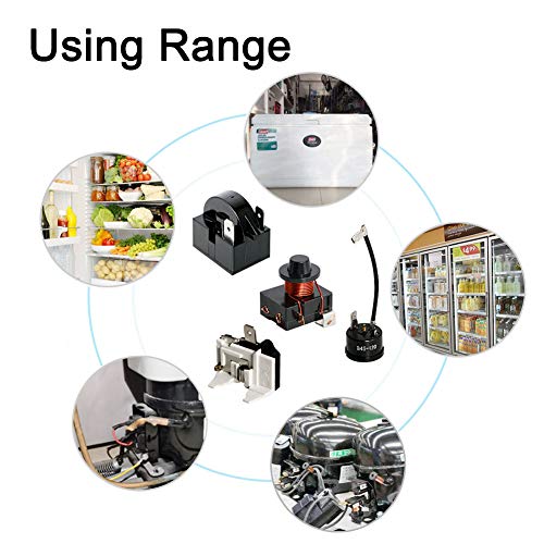 1/2HP (375W) Refrigerator Electromagnetic Starter/Start Relay Compressor 220V Electromagnetic Starter for Car Refrigerator, Portable Freezer, Beverage Cooler, Air-Conditioning Compressor 1 Pcs - view 6