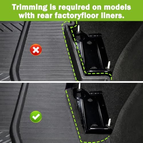 Under Seat Storage for 2019-2026 Chevy Silverado 1500/GMC Sierra 1500 & 2020-2025 Silverado/Sierra 2500HD/3500HD, ABS 6PCS Kit with Mesh Pocket & Inner Bin, Silverado Accessories Black - view 3