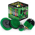 Green - Drill Power Kitchen Scrub Brush Kit
