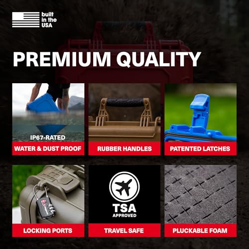 25" Large Waterproof Hard Case, Model 839, Black - view 3