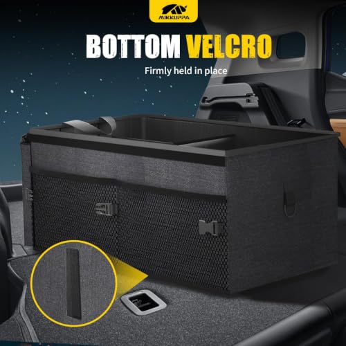 Trunk Organizer with Lid - 65L Collapsible Car Organizer, Black - view 4