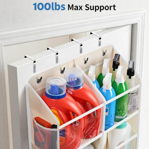 Over the Door Organizer, Extra Large Storage for Bedroom, Beige - view 5