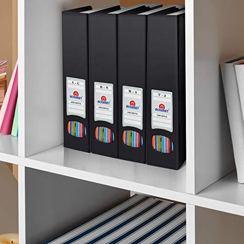Magazine File Holder, Vertical Desk Organizer, Black, 2 Pack - view 5