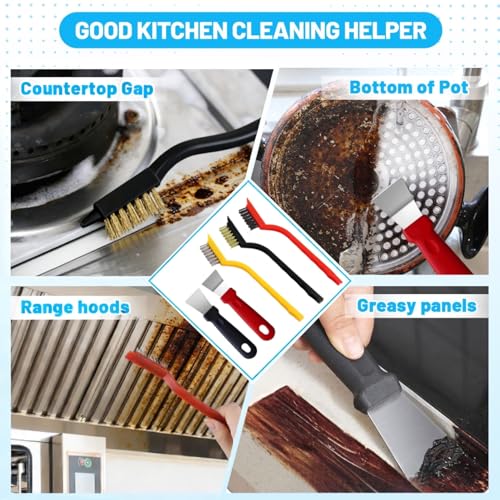 15Pcs Crevice Cleaning Brush Set, Multifunction Hard Bristle Scrub Brushes - view 4