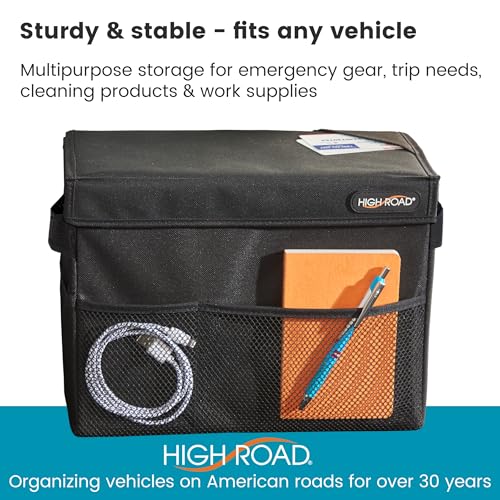 Carganizer Car Storage Bin with Lid for Front Seat, Back Seat or Trunk - view 2
