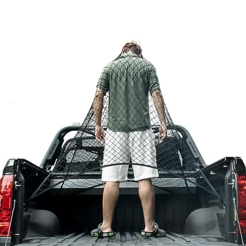 Cargo Net for Pickup Truck Bed, Trucks Cargo Net Mesh Organizer