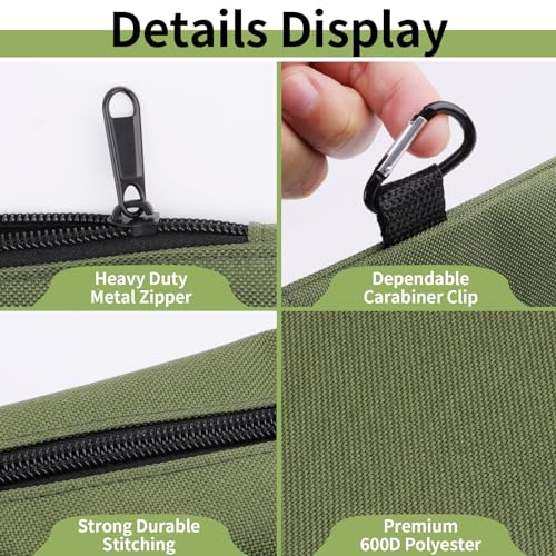 3 Pack Tool Bag Zipper Pouch, Premium Tool Pouch, Utility Storage Organizer - view 3