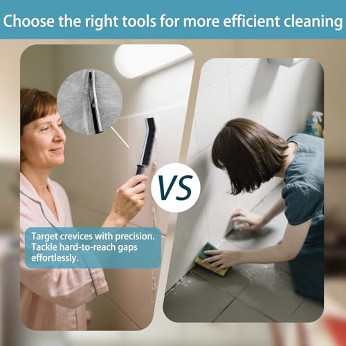 20-Piece Crevice Cleaning Brush Set - Multifunctional Kit with Precision Brushes, Scraper&Shower Cleaner Brush for Car, Kitchen, Bathroom, Grout, Sink, Cup, Teapot, Bottle, Blender, Corners &More - view 4