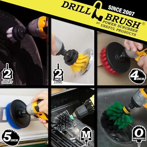 Variety Multi-Pack Drill Brush Attachments for Cleaning Car, Truck - view 2