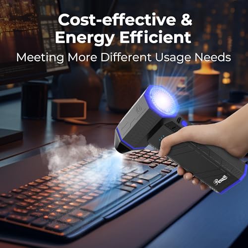 Electric Air Duster - 110,000 RPM Super Power Cordless Compressed Air Duster, 3-Gear Adjustable Mini Blower with Fast Charging, Dust Blower for Computer, Keyboard, Pet, House, Outdoor and Car - view 3