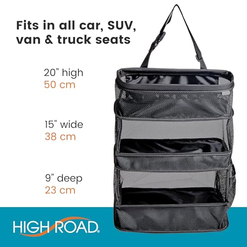 Car Storage Organizer – 3-Bin Hanging Organizer for SUV Trunk or Car Seat - view 6