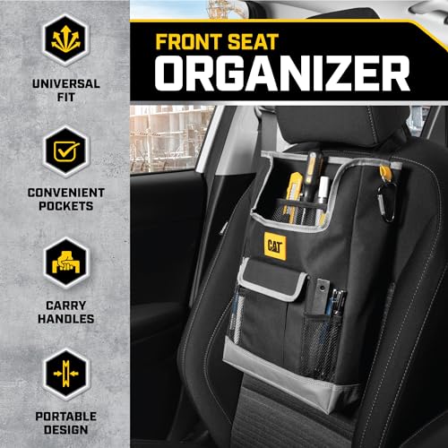 3-Piece Car Organizer Bundle – Collapsible Trunk Organizer, Portable Seat Caddy with Adjustable Straps & 2.4 Gallon Leak-Proof Trash Can Cooler for Cars, Trucks, and SUVs Black - view 5