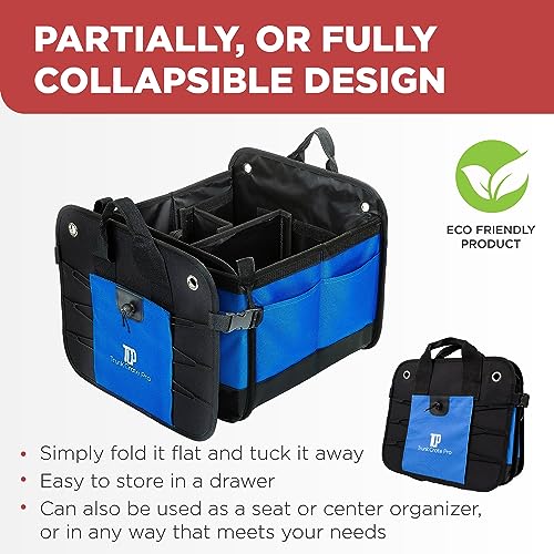 Blue Car Cargo Trunk Organizer for SUV & Auto Storage, Large - view 5