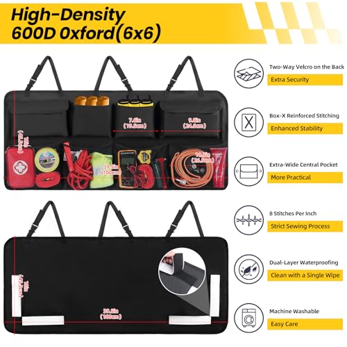 Backseat Hanging Organizer, with 8 Large Storage Bag - view 2